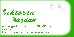 viktoria majdan business card